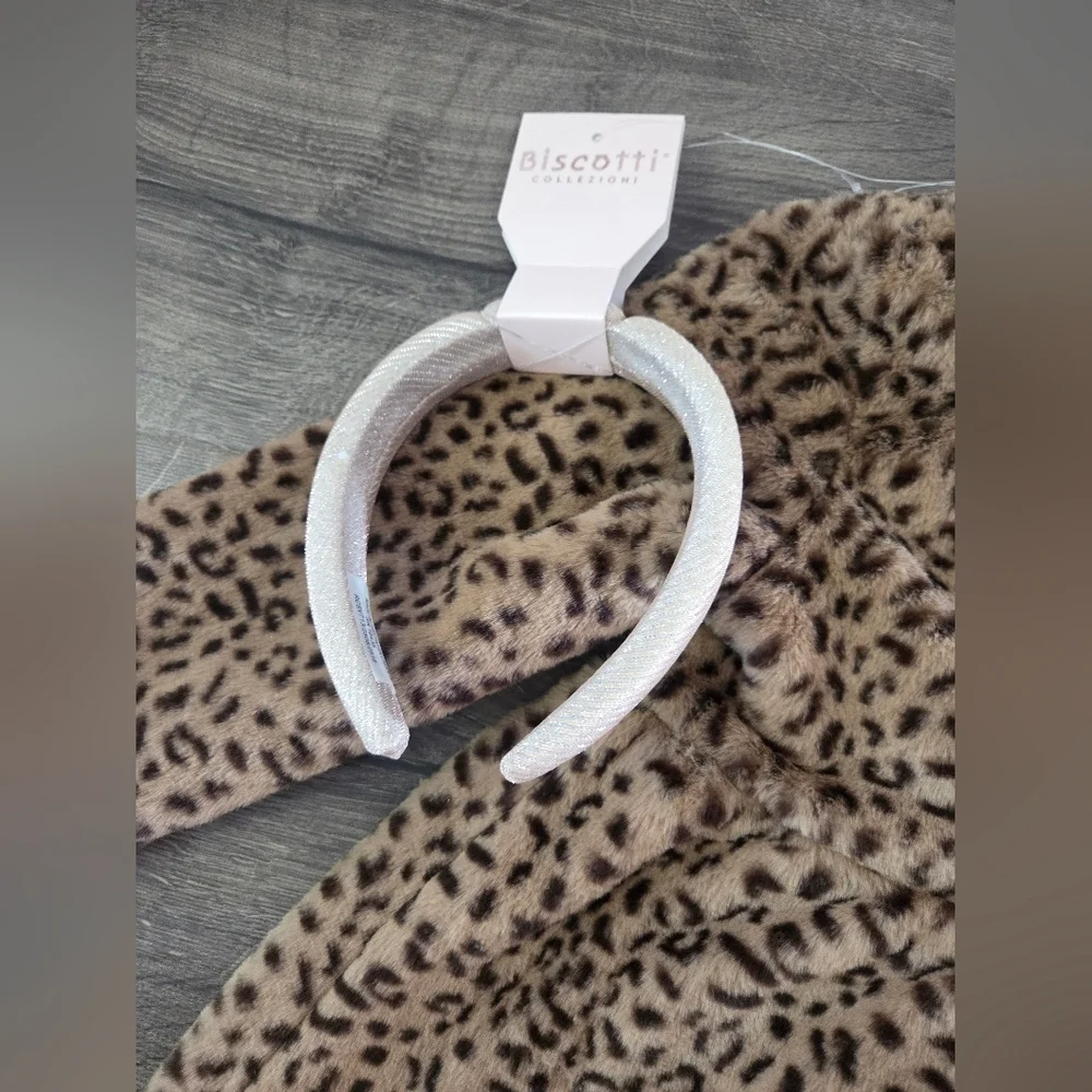Biscotti Girls Leopard Print Kids Coat & Dress Set Size 4t NWT